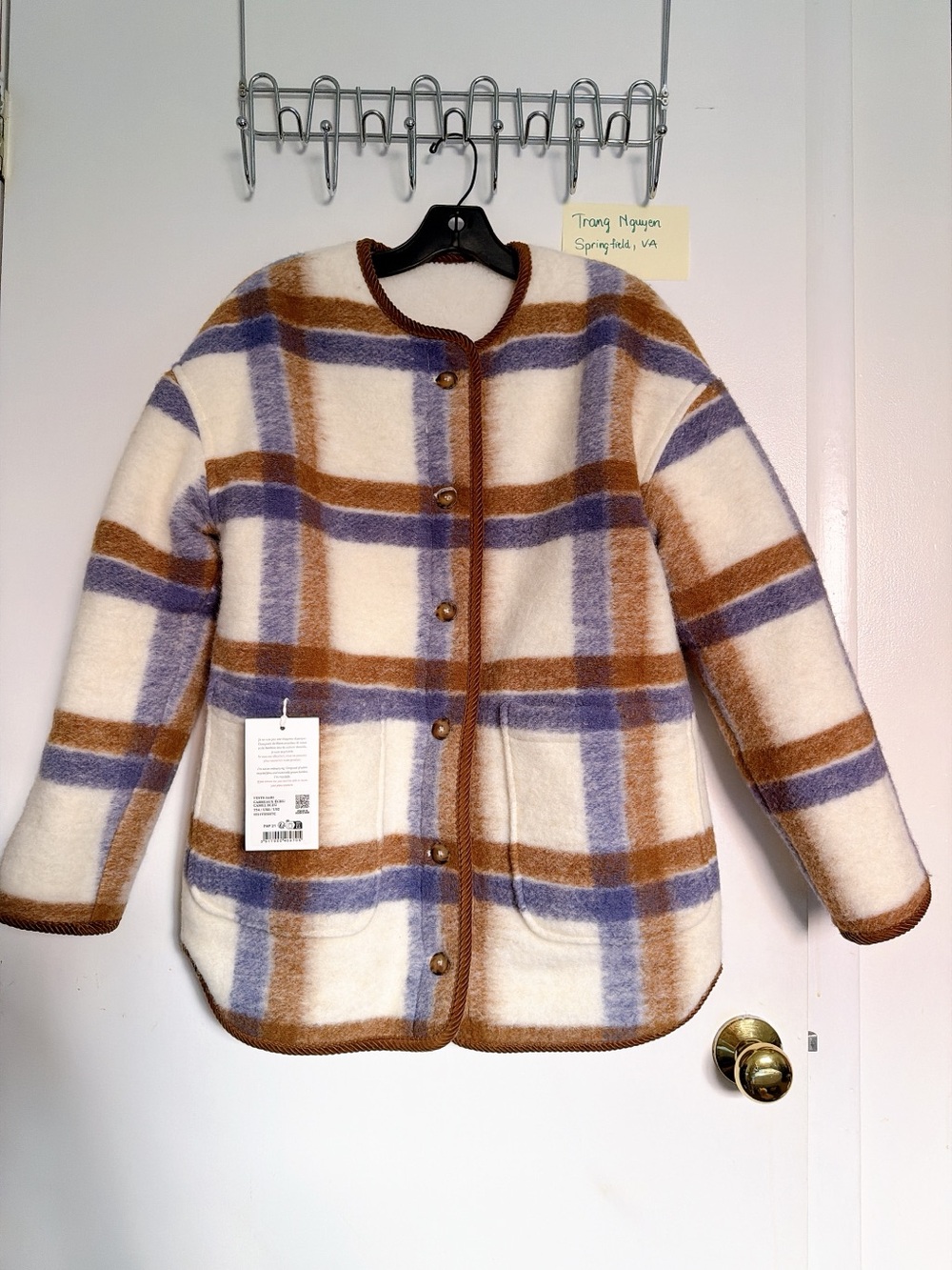 NWT Reversible Sezane Sari Jacket 34/2 - Picture 3 of 9